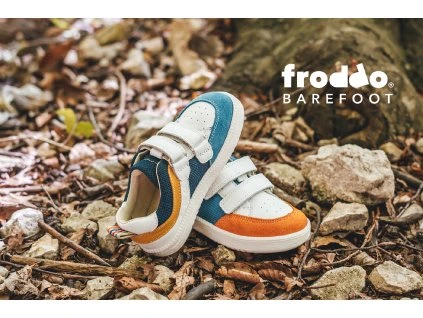 froddo barefoot kozene tenisky zeru loop white denim