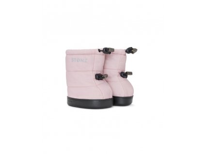 stonz puffer booties haze pink