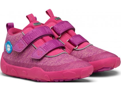 barefoot celorocni affenzahn lowboot knit flamingo pink