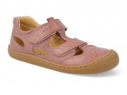barefoot detske sandaly koel bep napa velcro pld pink ruzove