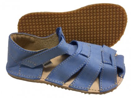 barefoot sandaly detske orto palm svetle modre