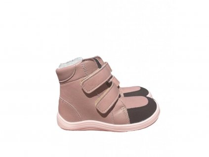 detske zimni barefoot baby bare febo winter rosabrown asfaltico