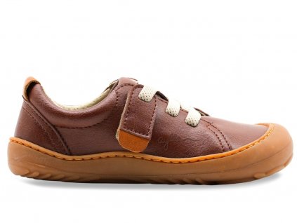 aylla detske tenisky keck hnede vegan