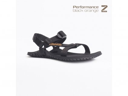 barefoot sandaly bosky performance z tech black orange