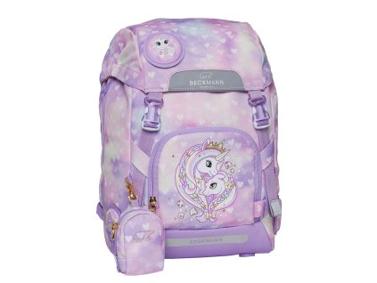beckmann skolni batoh classic unicorn princess purple