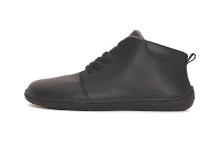 barefoot kotnikove zateplene unisex stitch walk cerne