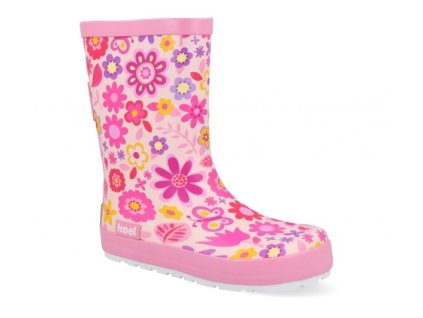 barefoot holinky koel wellie fuchsia flower