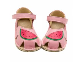 detske barefoot sandaly zeazoo nemo ruzove meloun