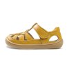 detske barefoot sandalky little blue lamb little star yellow3
