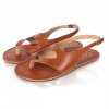 barefoot sandaly shapen mai brown leather