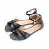 barefoot sandaly shapen petal black