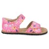 barefoot detske sandaly koel amelia print coral1