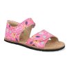 barefoot detske sandaly koel amelia print coral