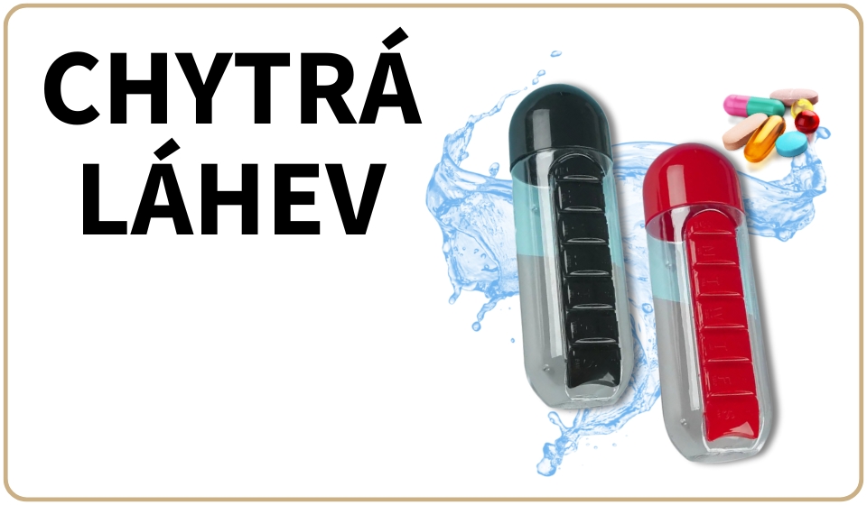 CHytrá láhev s dávkovačem na léky