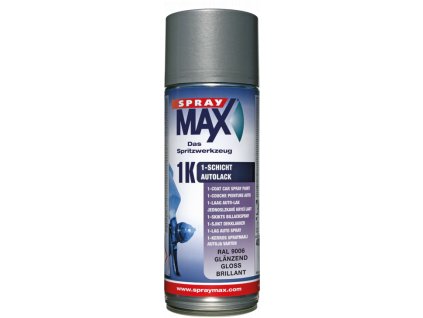 SprayMax 1K vrchní krycí lak RAL 9006 lesk 400 ml