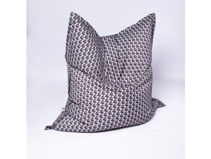 Sedací vak Pillow XXL Černo-bílý