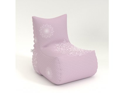 Sedací vak Armchair Černo-bílá