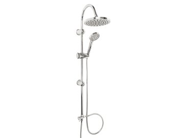 SPRCHOVÝ SET K BATERII SE SPODNÍM VÝVODEM CHROM SET030,0 #GIFT#čistič vodního kamene