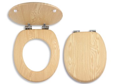 SEDÁTKO DÝHOVANÉ DŘEVO WC/SOFTJASAN