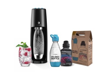 Sodastream Sada Spirit OT Black + Sportovní set