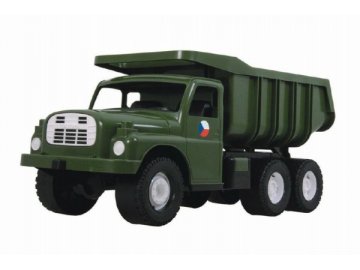 Auto Tatra 148 plast 73cm v krabici - khaki vojenská