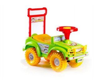 Odrážedlo auto zelené 53,5x48,3x26cm v krabici od 12 do 35 měsíců