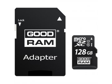 MicroSDXC 128GB CL10 UHS1+adap. GOODRAM