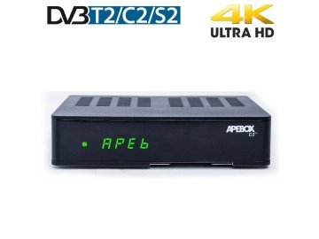 satelitni prijimac apebox c2 4k combo dvb s2x t2 c h265