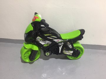 Odrážedlo motorka zeleno-černá se zvukem