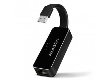 Redukce Axagon ADE-XR, USB 2.0/RJ45 - černá