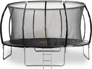 trampolina g21 spacejump 430 cm cerna s ochrannou siti schudky zdarma