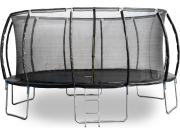 trampolina g21 spacejump 490 cm cerna s ochrannou siti schudky zdarma