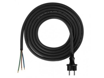 Kabel flexo guma 3x1,5mm, černá, 3m S03230