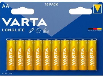 Baterie Varta 4106, AA/R06 alk.LONGLIFE 10 ks