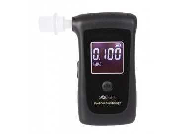 Solight alkohol tester, profesionální Fuel Cell, 0,0 - 4,0‰ BAC,citlivost 0,008‰ - 1T06