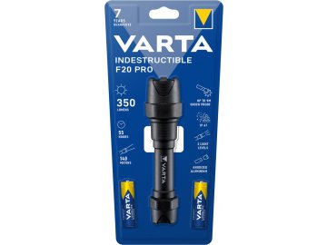 Svítilna VARTA LED 1W, vč.2R6, kovová, INDESTRUCTIBLE F20 Pro