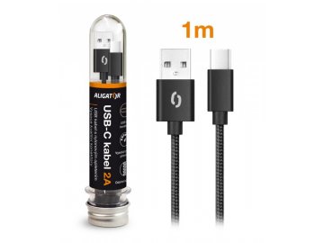 Datový kabel ALIGATOR TUBA 2A, USB-C