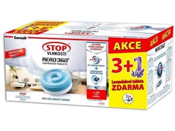Ceresit Stop vlhkosti tablety Aero 360 4x450g, 3+1
