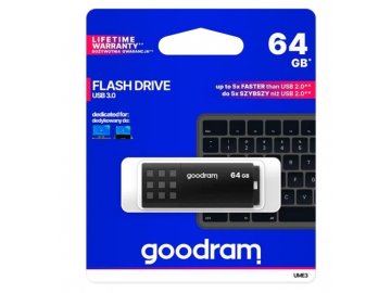 Flash disk UME3 GOODRAM USB 3.0 64GB černá