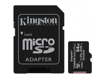 MicroSDXC 64GB UHS-I SDCS v2 KINGSTON Paměťová karta