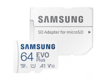 MicroSDXC 64GB EVO Plus+SD adap SAMSUNG