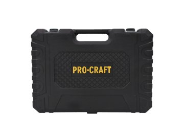 Bruska úhlová Procraft PWA220 + rychloupínací matice, 10x řezný kotouč CD125x1.0b v kovovém boxu | SPWA220/CD125x1.0b/RM14