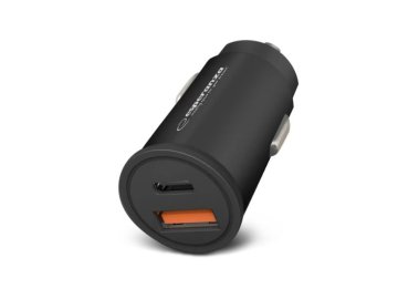 Autoadaptér nabíjecí Esperanza EZC111K 20W USB-C PD 20W / USB-A QC 3.0 18W