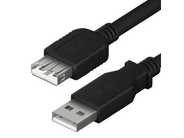 YCU 014 BK USB A M/F Prodluž.kab. YENKEE USB kabel