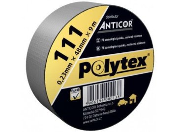 paska textilni univerzalni 48mm 9m polytex 111 stribrna anticor