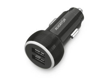 Nabíječka do auta ALIGATOR, 2xUSB 2.4A