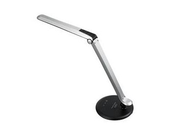 Solight LED stolní lampička dotyková, 8W, plynulá regulace jasu, 5300K, šedo-černá WO31-B