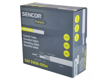 Sencor SAV 6906-100m Koax. kabel RG-6