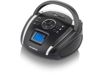 Radiopřijímač Hyundai TR 1088 SU3BS, MP3/USB/SD, černý/stříbrný