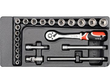 Vložka do zásuvky - klíče nástrčné 22ks 6-22mm gola